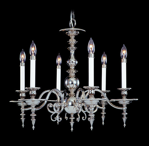 Framburg - 7446 PB - Six Light Chandelier - Kensington - Polished Brass