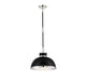 Savoy House - 7-8882-1-173 - One Light Pendant - Corning - Black with Polished Nickel Accents