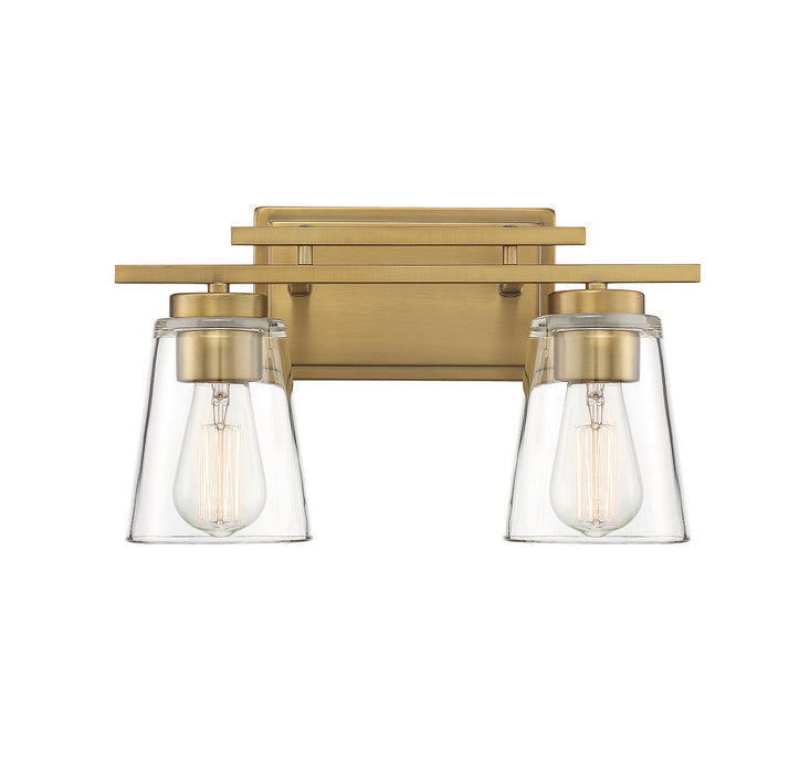 Savoy House - 8-1020-2-322 - Two Light Bath Bar - Calhoun - Warm Brass