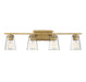 Savoy House - 8-1020-4-322 - Four Light Bath Bar - Calhoun - Warm Brass