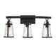 Savoy House - 8-560-3-BK - Three Light Bath Bar - Albany - Black