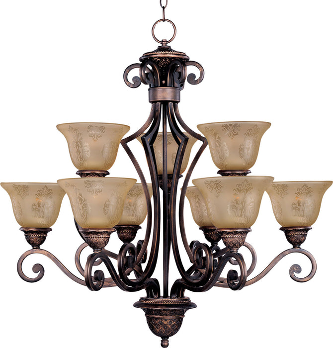 Maxim - 11245SAOI - Nine Light Chandelier - Symphony - Oil Rubbed Bronze