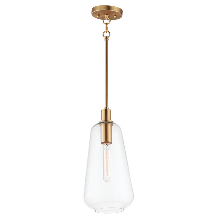 Maxim - 11114CLSBR - One Light Pendant - Babylon - Satin Brass