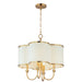 Maxim - 12246OFSBR - Four Light Chandelier - Clover - Satin Brass