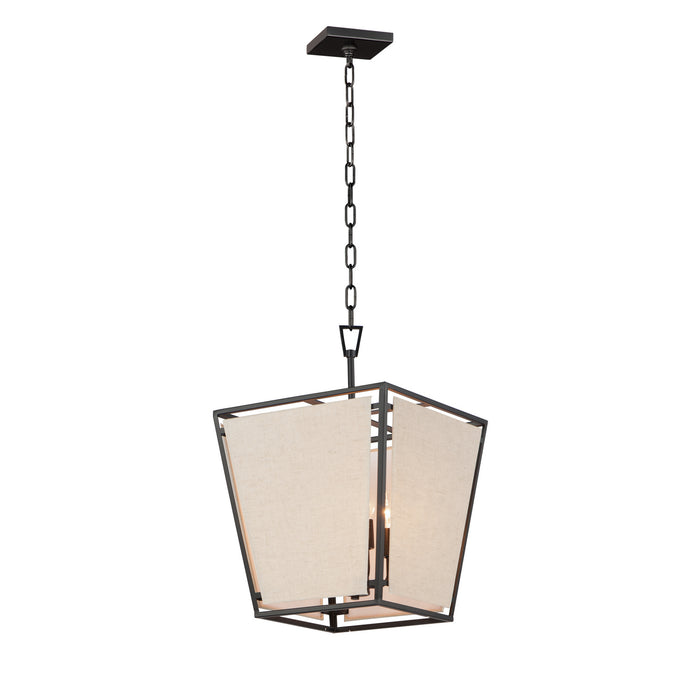 Maxim - 20264CVBK - Four Light Pendant - Montauk - Black