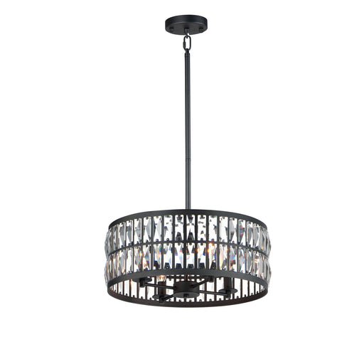 Maxim - 21815BCBK - Four Light Pendant - Madeline - Black