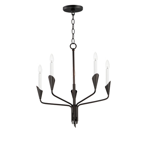 Maxim - 24345BK - Five Light Chandelier - Calyx - Black