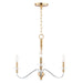 Maxim - 25373CLPCSBR - Three Light Pendant - Clarion - Polished Chrome / Satin Brass