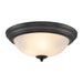 ELK Home - 7013FM/60 - Three Light Flush Mount - Basics - Black