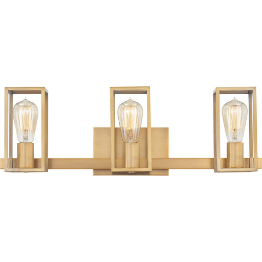 Quoizel - LGN8724WS - Three Light Bath - Leighton - Weathered Brass