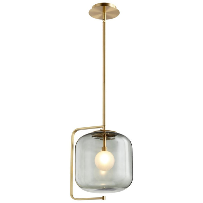Cyan - 10552 - LED Pendant - Aged Brass