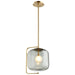 Cyan - 10552 - LED Pendant - Aged Brass