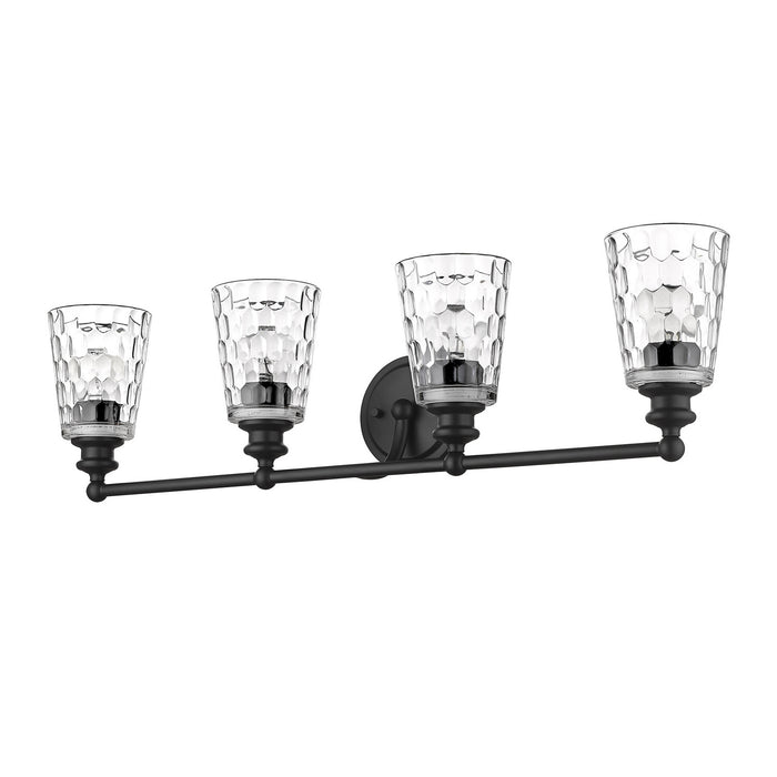 Acclaim Lighting - IN40023BK - Four Light Vanity - Mae - Matte Black