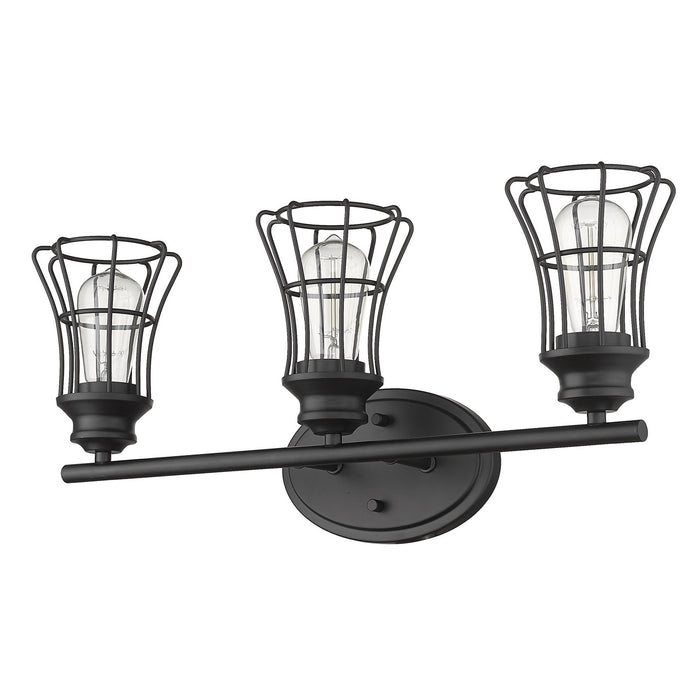 Acclaim Lighting - IN41282BK - Three Light Vanity - Piers - Matte Black