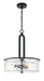 Craftmade - 54293-FB - Three Light Pendant - Collins - Flat Black