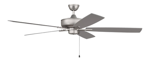 Craftmade - S60BN5-60BNGW - 60"Ceiling Fan - Super Pro 60 - Brushed Satin Nickel