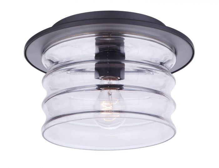 Craftmade - ZA3637-MN - One Light Outdoor Flush Mount - Canon - Midnight