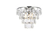 Elegant Lighting - 1101F12C - Three Light Flush Mount - Ella - Chrome