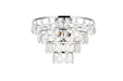 Elegant Lighting - 1101F14C - Three Light Flush Mount - Ella - Chrome