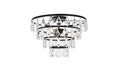 Elegant Lighting - 1101F16BK - Three Light Flush Mount - Ella - Black