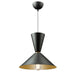 Artcraft - SC13292BK - One Light Pendant - Tempo - Matte Black and Brass