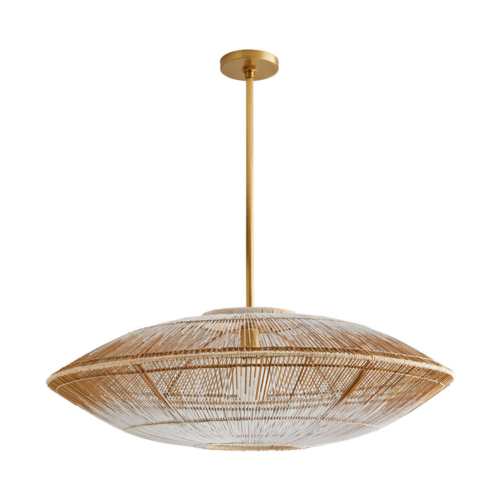 Arteriors - 45625 - One Light Pendant - Hadya - White Ombre