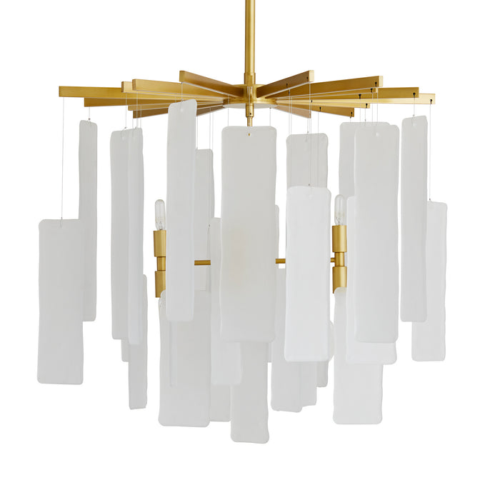 Arteriors - 89480 - Eight Light Chandelier - Harriet - Frosted