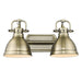 Golden - 3602-BA2 AB-AB - Two Light Bath Vanity - Duncan AB - Aged Brass