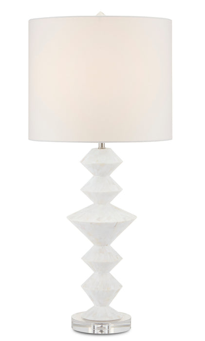 Currey and Company - 6000-0688 - One Light Table Lamp - Sheba - Pearl/White