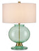 Currey and Company - 6000-0716 - One Light Table Lamp - Jocasta - Clear Emerald/Brass