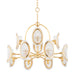 Hudson Valley - 1534-VGL - 12 Light Chandelier - Danes - Vintage Gold Leaf