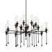 Hudson Valley - 4142-BI - 16 Light Chandelier - Chisel - Black Iron