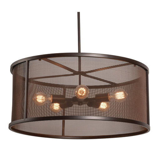 AFX Lighting - AUNP24MBBZ - Five Light Pendant - Austin - Bronze