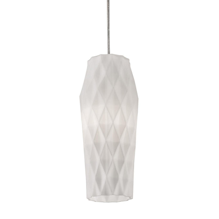 AFX Lighting - CNDP05MBWH - One Light Pendant - Candace - Satin Nickel