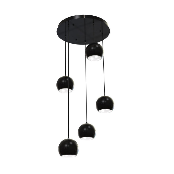 AFX Lighting - RXYP08BKRND5 - Five Light Pendant - Roxy - Black