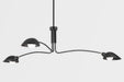 Troy Lighting - F7813-SBK - Three Light Pendant - Leo - Soft Black