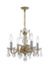 Crystorama - 1064-PB-CL-I - Four Light Mini Chandelier - Traditional Crystal - Polished Brass