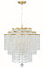 Crystorama - GAB-B7305-GA - Six Light Chandelier - Gabrielle - Antique Gold