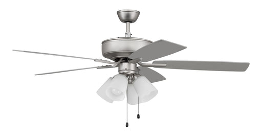 Craftmade - P114BN5-52BNGW - 52"Ceiling Fan - Pro Plus 114 - Brushed Satin Nickel