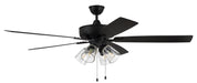 Craftmade - S104FB5-60FBGW - 60"Ceiling Fan - Super Pro 104 - Flat Black