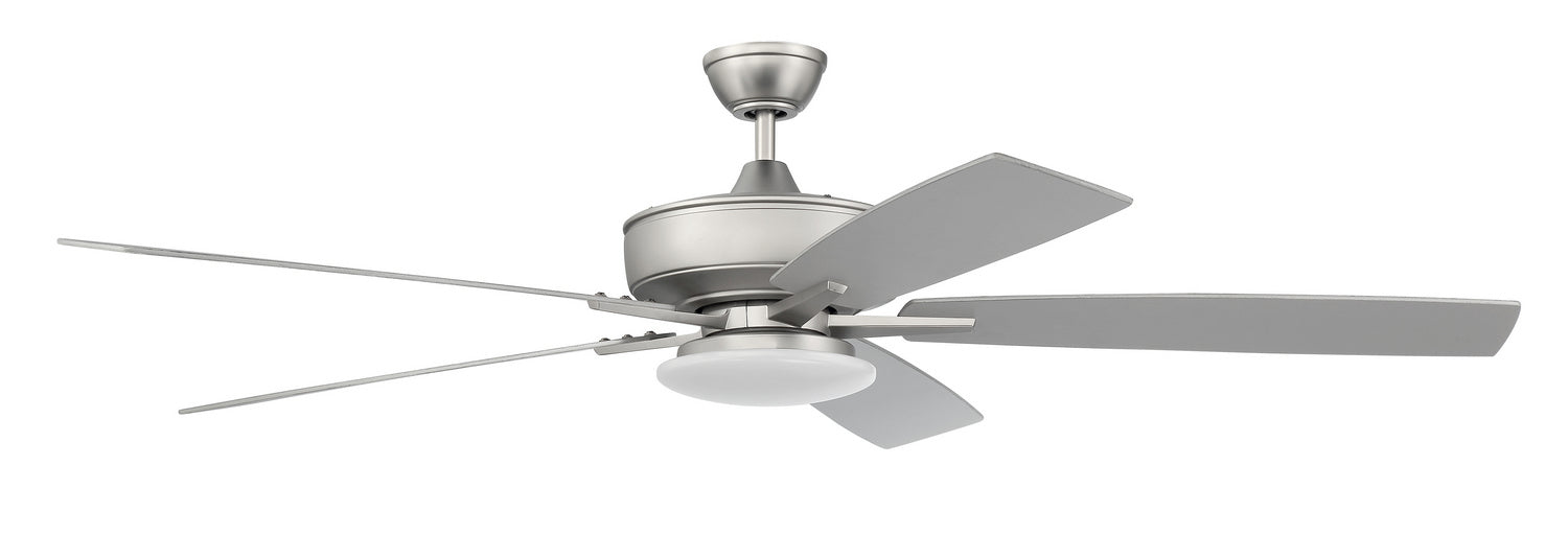 Craftmade - S112BN5-60BNGW - 60"Ceiling Fan - Super Pro 112 - Brushed Satin Nickel