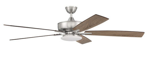 Craftmade - S112BNK5-60DWGWN - 60"Ceiling Fan - Super Pro 112 - Brushed Polished Nickel