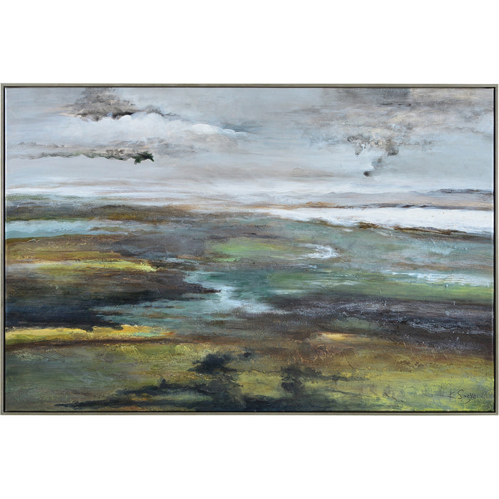 Renwil - OL1961 - Canvas Art - Sprucer - Champagne Silver