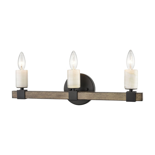 ELK Home - 15468/3 - Three Light Vanity - Stone Manor - Matte Black