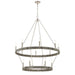 ELK Home - 32518/8+6 - 14 Light Chandelier - Abaca - Polished Nickel