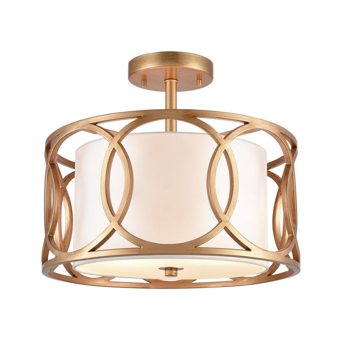 ELK Home - 33423/2 - Two Light Semi Flush Mount - Ringlets - Matte Gold