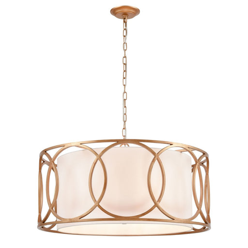 ELK Home - 33426/6 - Six Light Chandelier - Ringlets - Matte Gold