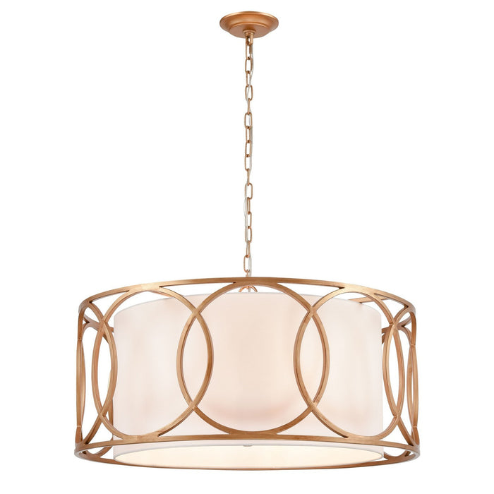 ELK Home - 33426/6 - Six Light Chandelier - Ringlets - Matte Gold