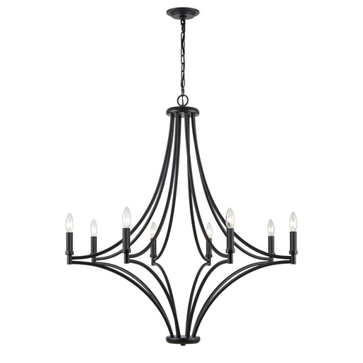 ELK Home - 33437/8 - Eight Light Chandelier - Spanish Villa - Charcoal