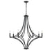 ELK Home - 33437/8 - Eight Light Chandelier - Spanish Villa - Charcoal